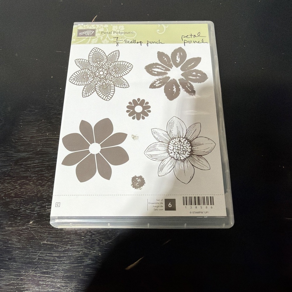 Stampin Up Petal Potpourri Flower Floral Lace Sunflower